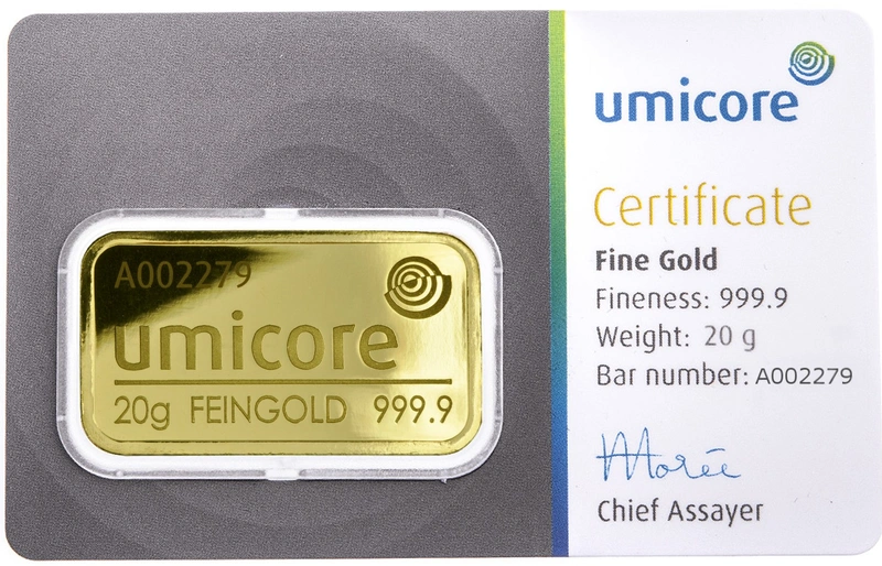 Umicore Gold Bar